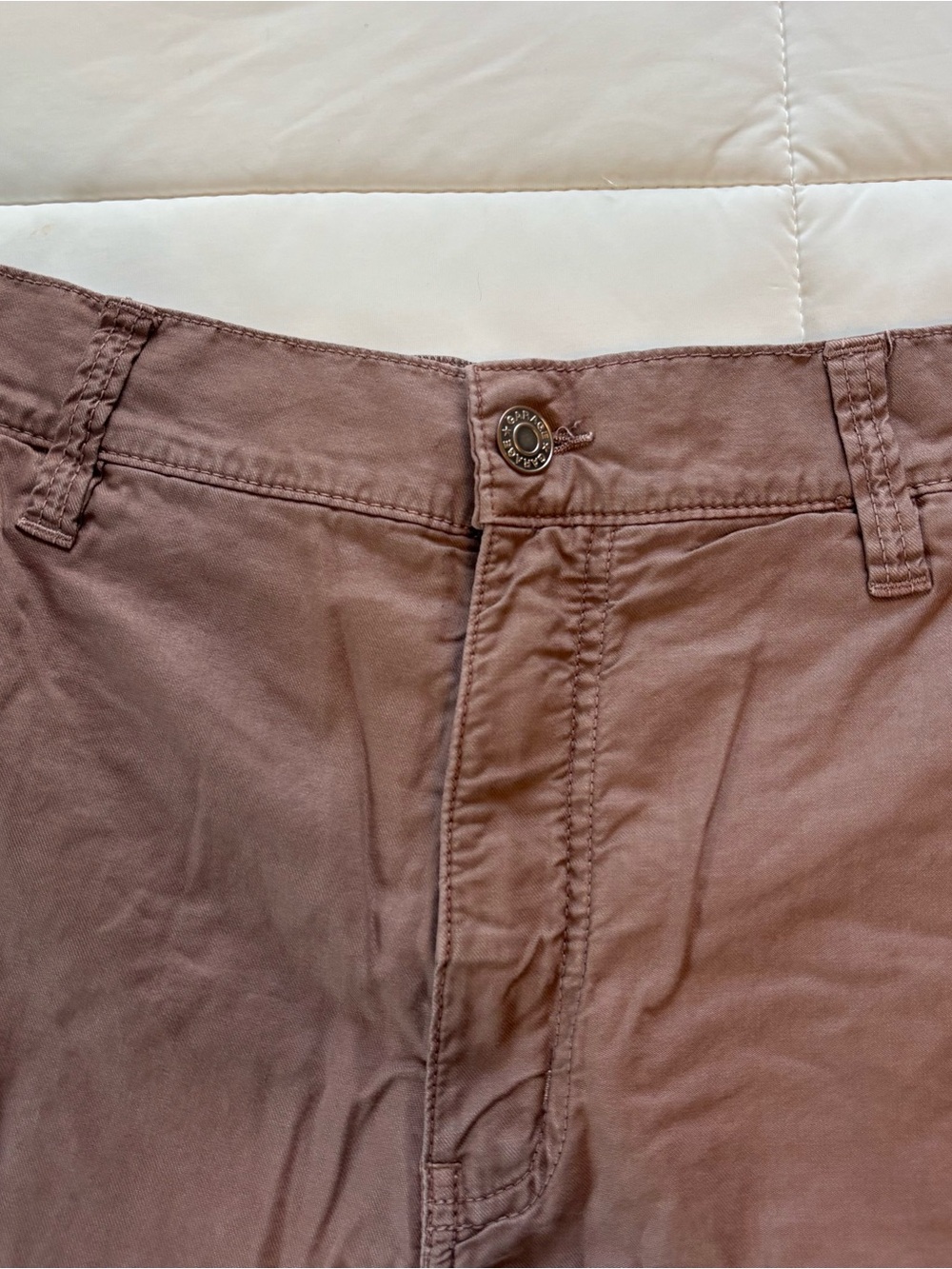 Garage Wide-Leg Cargo Pants in Mauve Brown - Picture 4 of 7